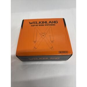 Welkinland 2 Inch Heavy-Duty Work Suspenders with Clips for Men